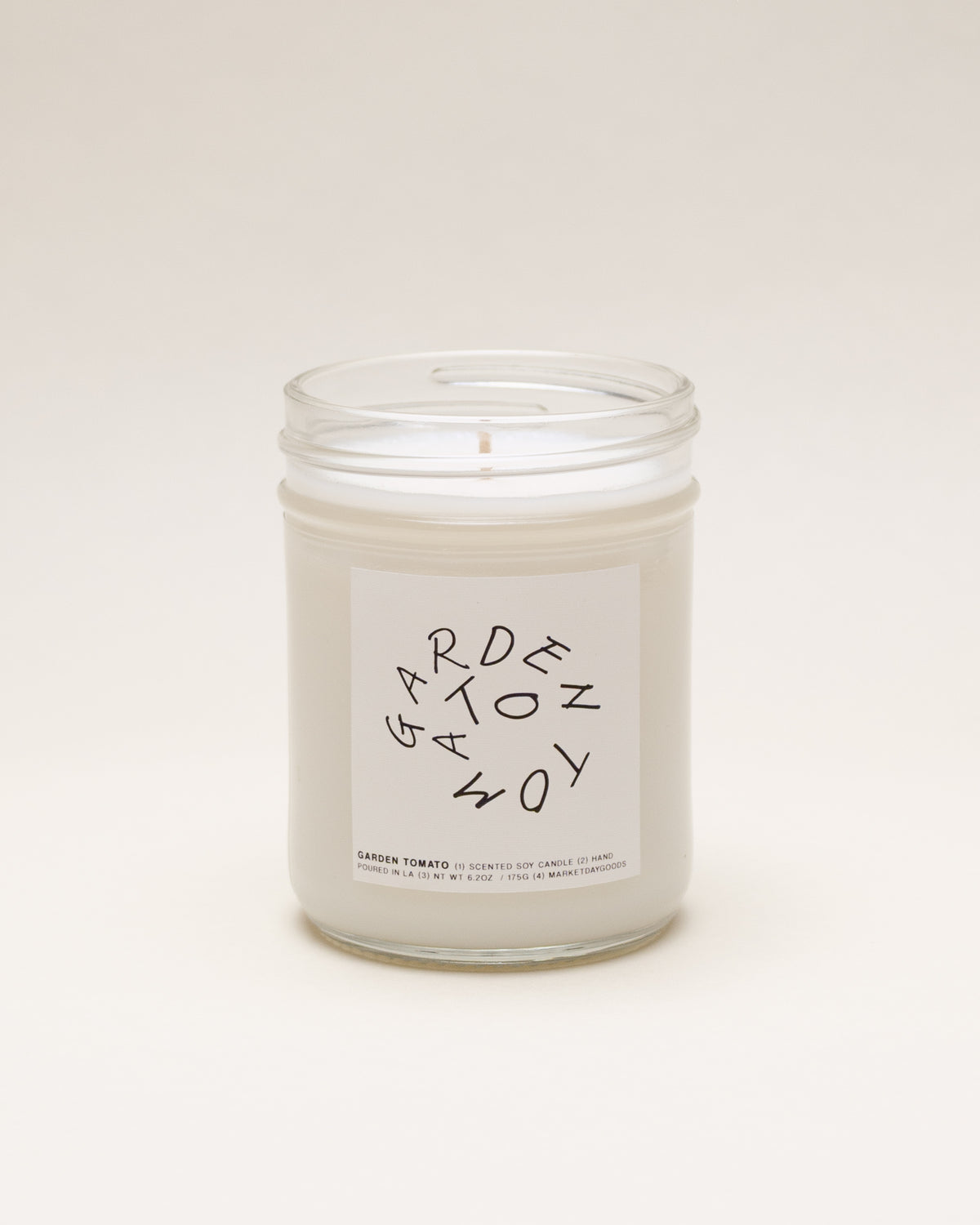 garden tomato hand-poured soy candle by marketdaygoods