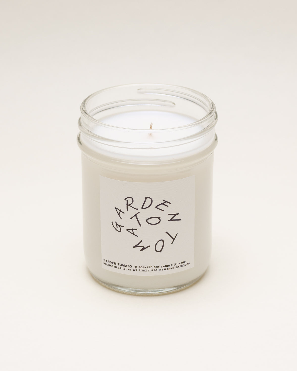 garden tomato small-batch soy candle, hand-poured in los angeles