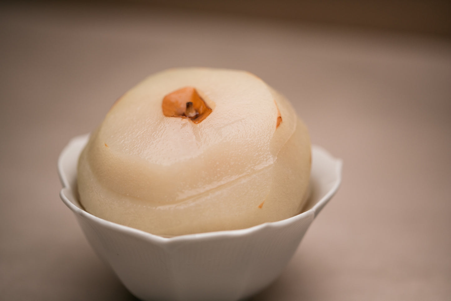 steamed pear