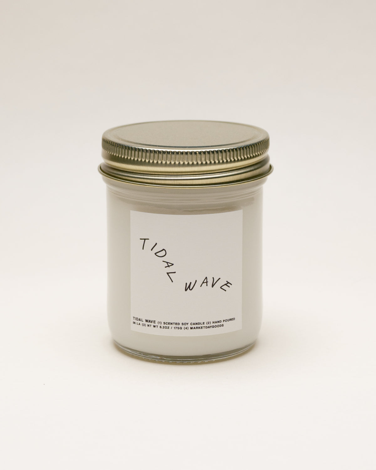 tidal wave soy candle with notes of salty air, sea spray and ocean brine