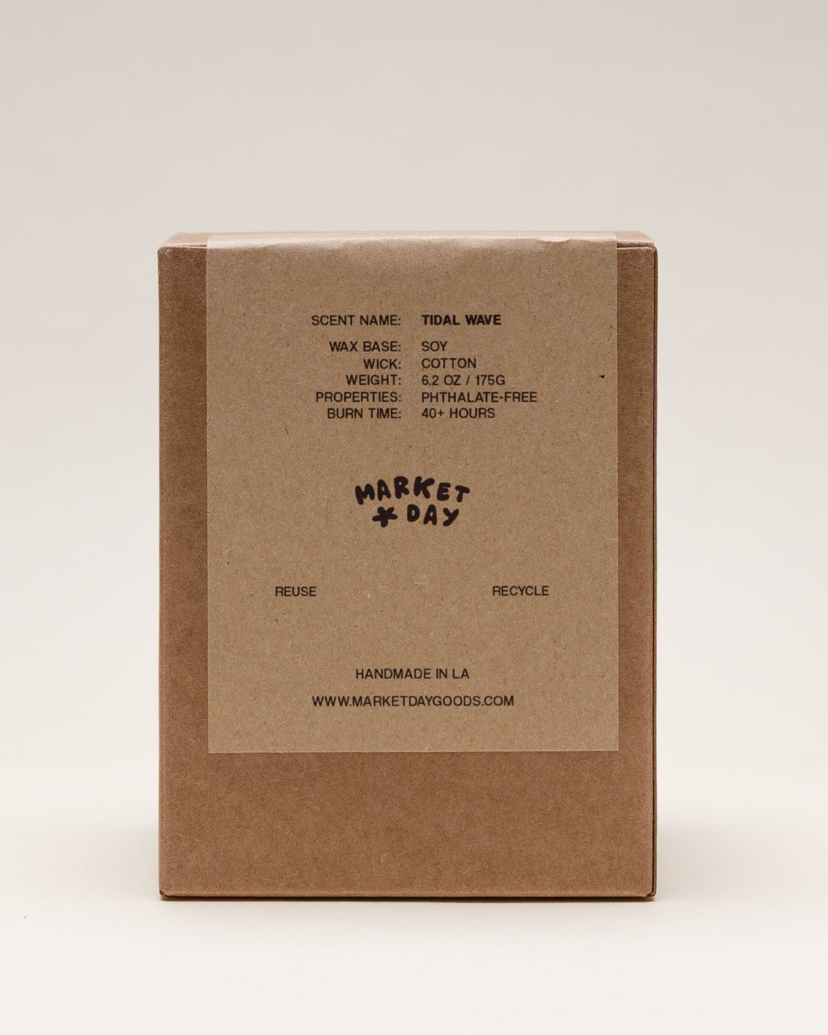 tidal wave 6.2 oz soy candle from marketdaygoods